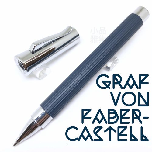 德國 Graf von Faber-Castell 經典原創條紋 TAMITIO 鋼珠筆（NIGHT BLUE 深藍色款）